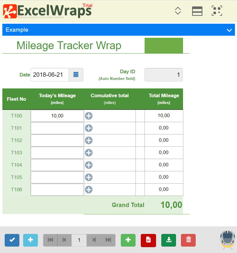 Screenshot of a wrap as it appears to the user